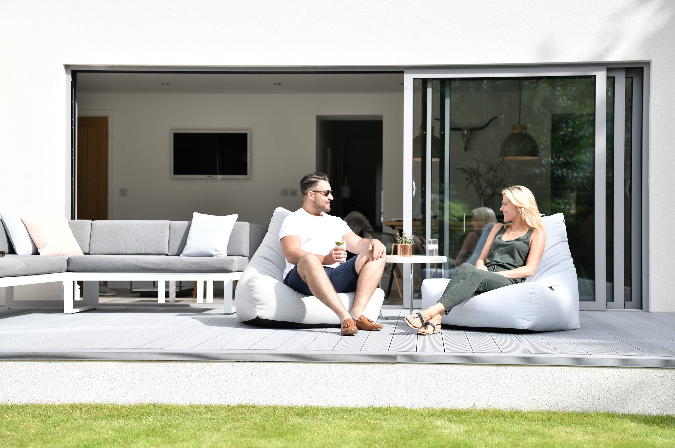 Extreme Lounging Mighty B-Bag Pastel Grey Indoor/Outdoor